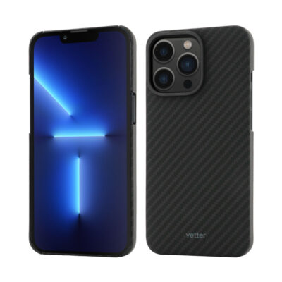 Husa iPhone 13 Pro, MagSafe Compatible, Kevlar, Neagra